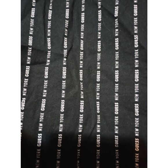 Guess Shirt Men's Large Black White Button Front Guess New York Short Sleeve - Picture 4 of 7